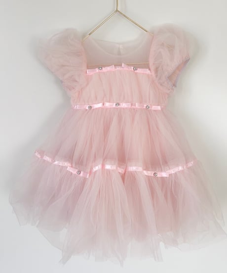 即納Ribbon Bijou Tulle Dress