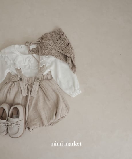 即納 mimi market Double collar tee