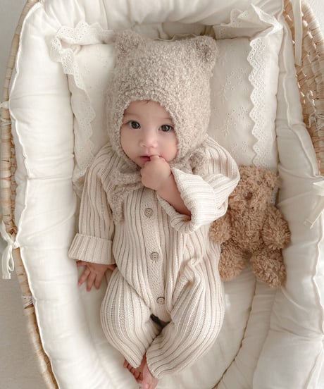 即納lala lib knit rompers