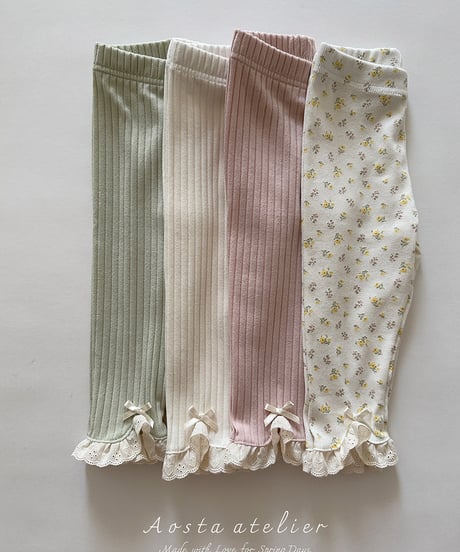 即納 aosta Camellia Leggings