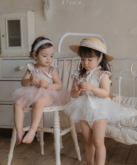 予約 OREN Flora Tulle Swimsuit