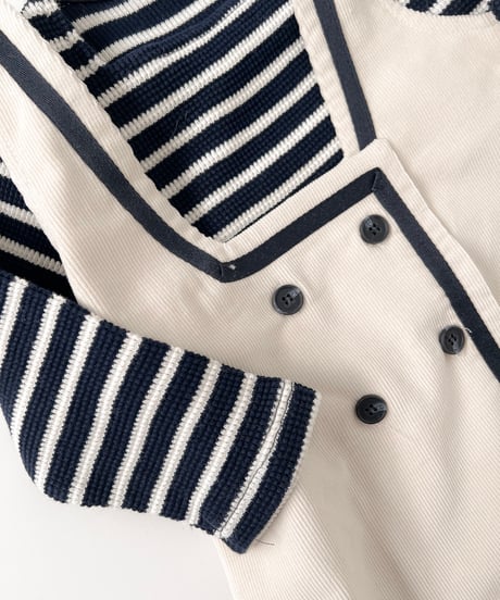 即納　squareneck stripe tee