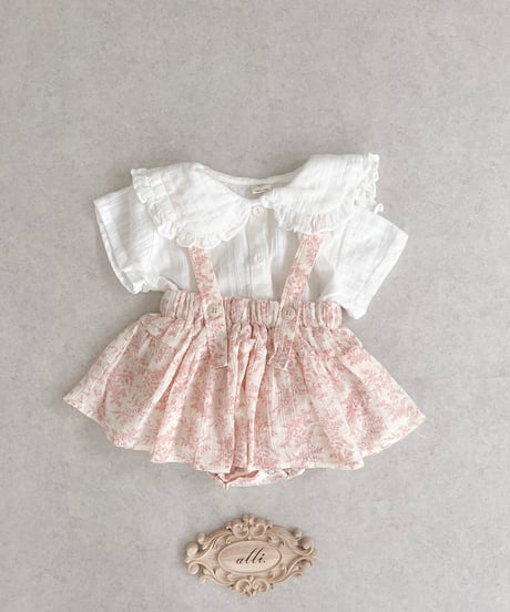 即納 mini frill collar blouse