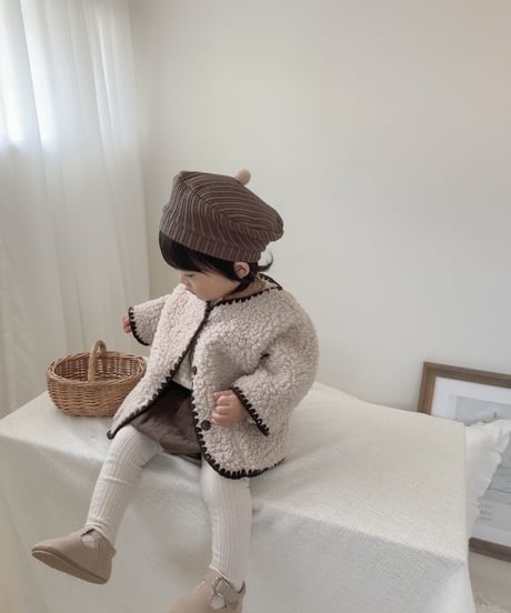 即納baby scallop  antique shoes