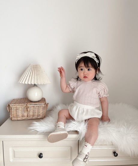 即納baby double strap shoes