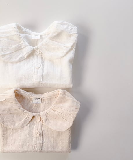 即納 mimi market Volume collar blouse