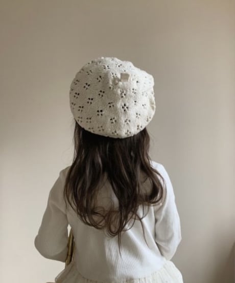 即納openwork beret