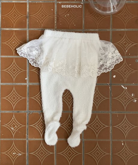 即納Lace-indued leggings