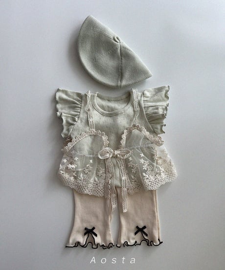 一部即納 aosta Angel frill tee