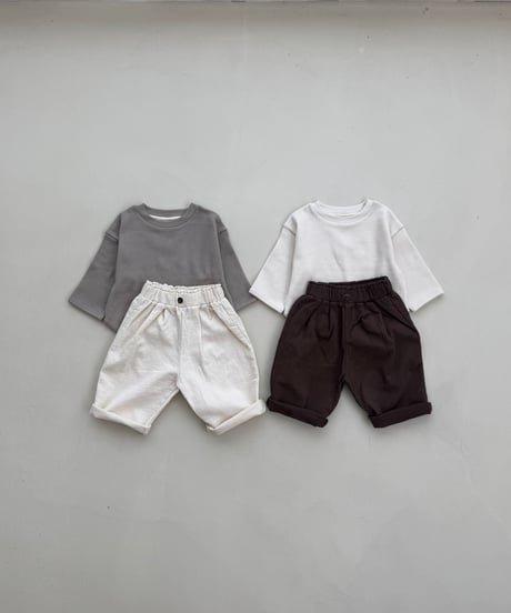 即納tuck pants