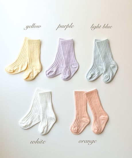 即納baby color high socks