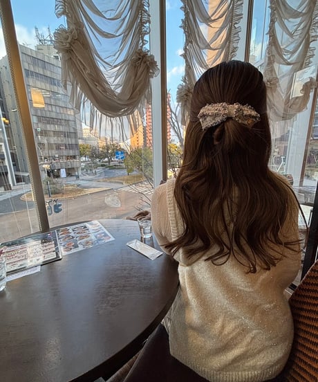 即納Tweed Elegance Bow Clip