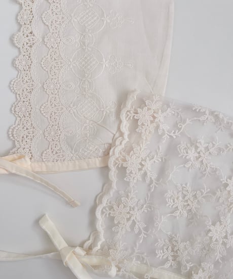 即納  Sherry lace bonnet
