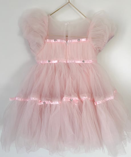 即納Ribbon Bijou Tulle Dress