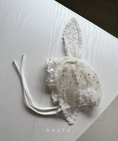 即納 aosta Lace rabbit hat