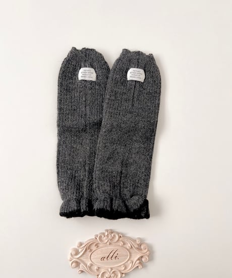 即納  knit loose leg warmers