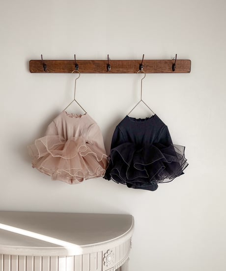 即納volume tulle rompers
