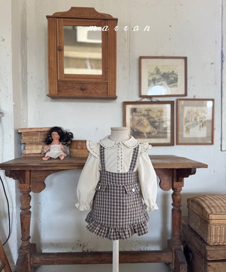 即納 marron Daisy skirt