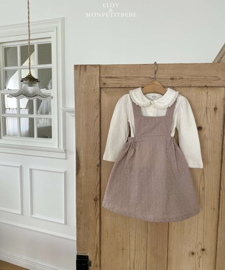 即納 mon petit bebe Emma collar tee