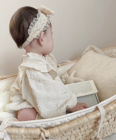即納 lace Ribbon hair band