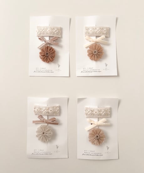 即納loop flower pin set