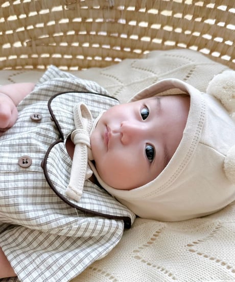 即納ponpon  bear  bonnet