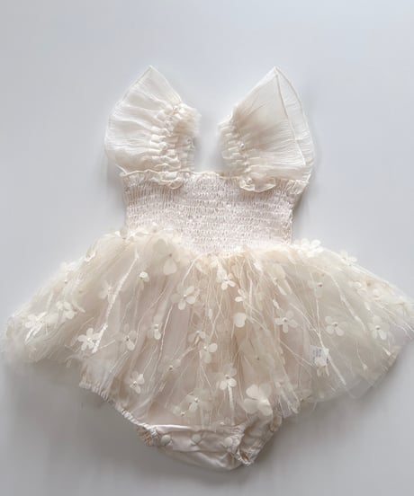 即納Blossom Fairy Tulle Romper Dress