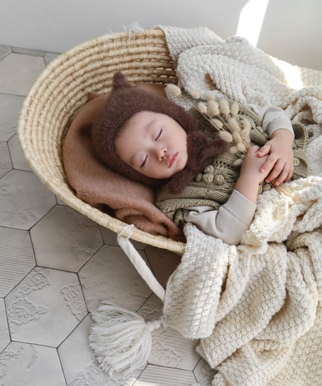 即納nekoneko knit bonnet