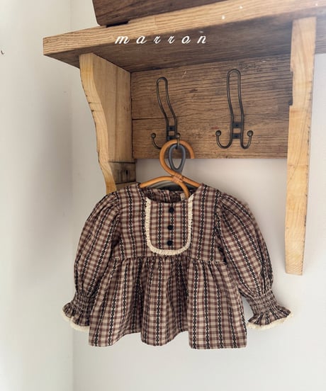 即納marron Smoke blouse