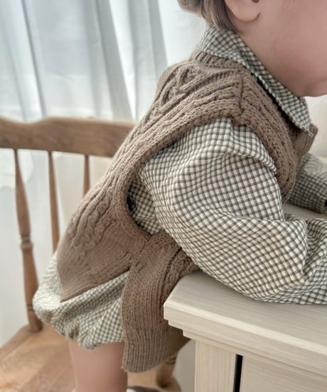 即納aosta Knit vest
