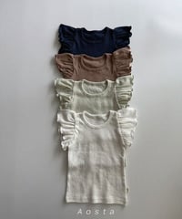 一部即納 aosta Angel frill tee