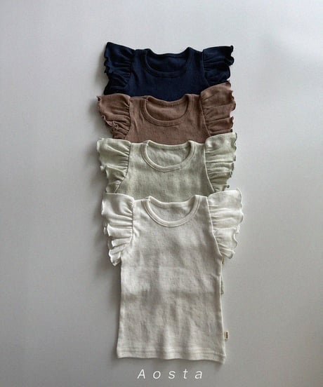 一部即納 aosta Angel frill tee