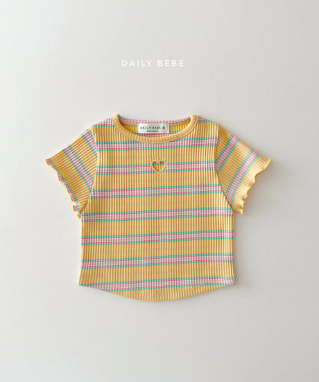 一部即納 daily bebe Heart punching tee