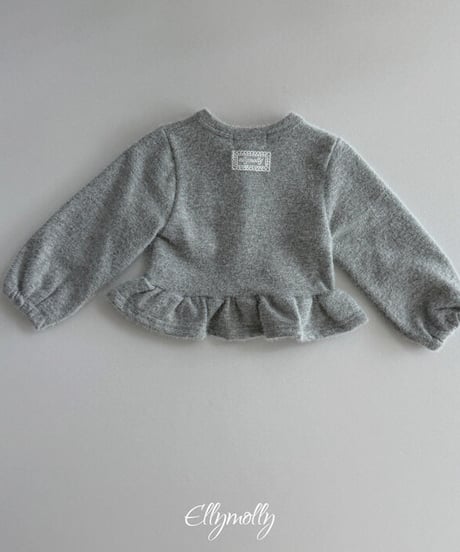 予約Elly Molly Snow flower golf frill cardigan