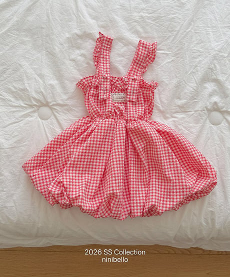 予約ninibello Picnic overall dress