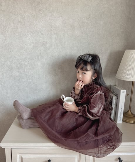 即納Noel velours dress