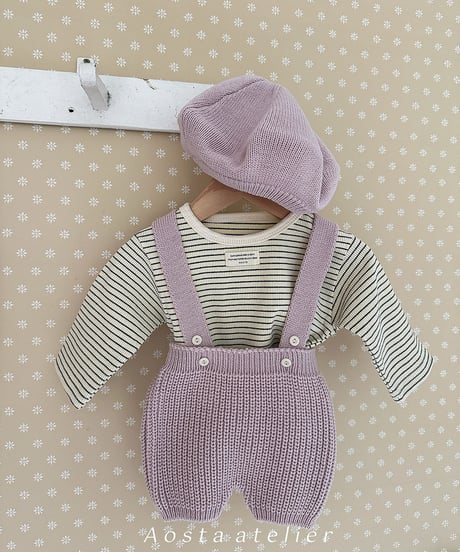 即納aosta Knit Overalls