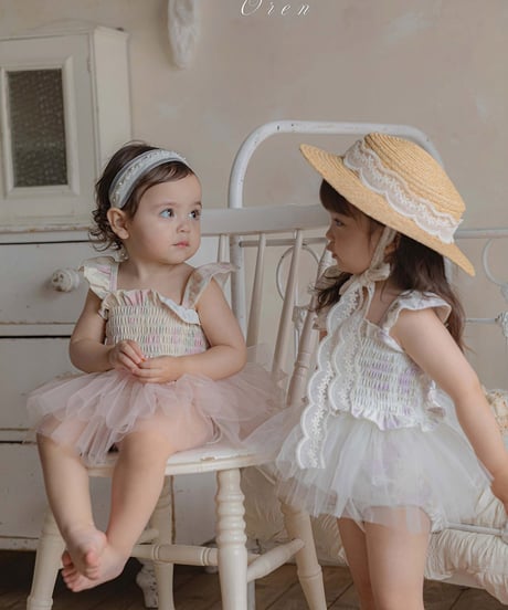 予約 OREN Flora Tulle Swimsuit