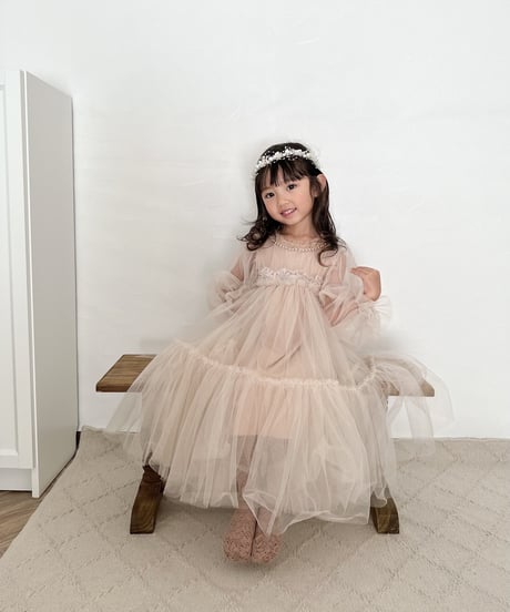 即納perl flower head dress