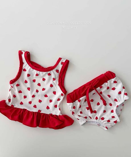 予約 melikey Berry Swim Set