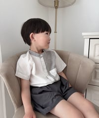 一部即納Dual Stripe Stand Collar  Shirt