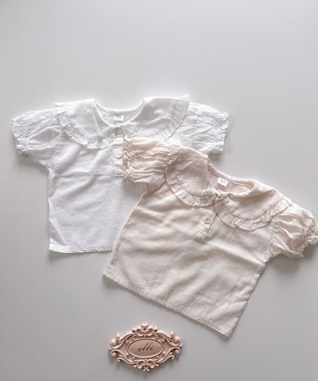 即納mimi market Moel collar blouse