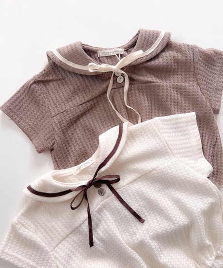 即納anggo baby Sailor collar Romper