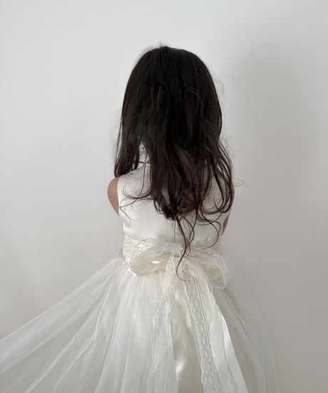 即納flower  motif tulle dress
