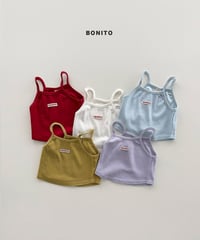 即納 bonito Ribbed Layered Sleeveless Top