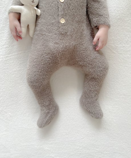 即納 fluffy bear coverall