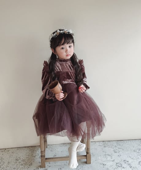 即納Noel velours dress