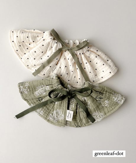 即納double  gauze  bib