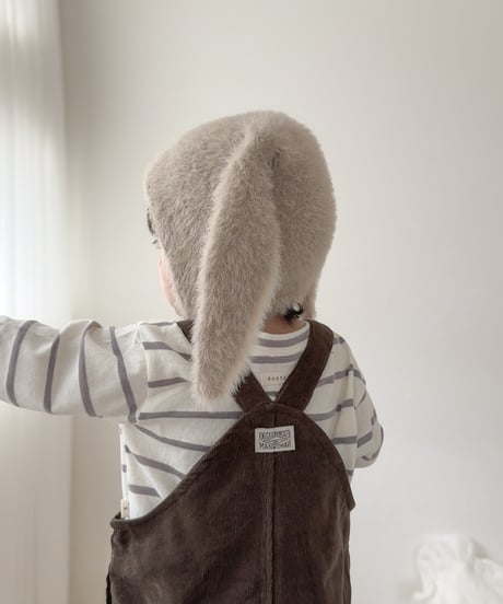 即納rabbit knit bonnet