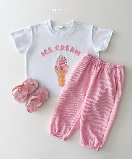 即納 daily bebe Ice cream short-sleeved tee